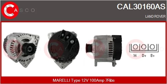 generátor CASCO CAL30160AS