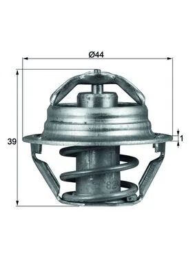 Termostat, chladivo MAHLE TX9087D