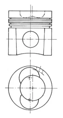 Píst KOLBENSCHMIDT 93137600