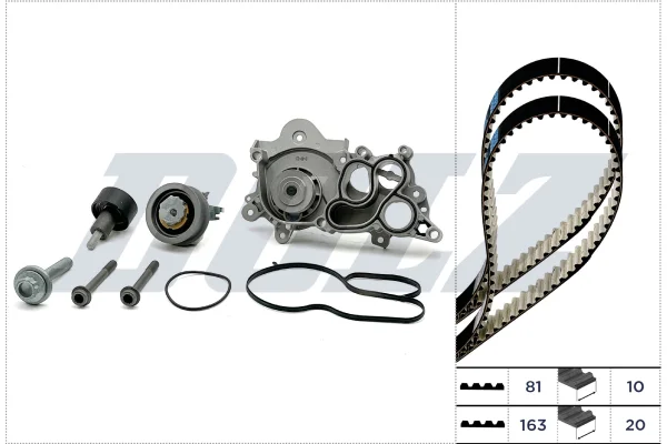 Vodní pumpa + sada ozubeného řemene DOLZ KD298 Vodní pumpa + sada ozubeného řemene DOLZ KD298