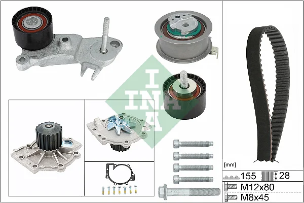Vodní pumpa + sada ozubeného řemene Schaeffler INA 530076230