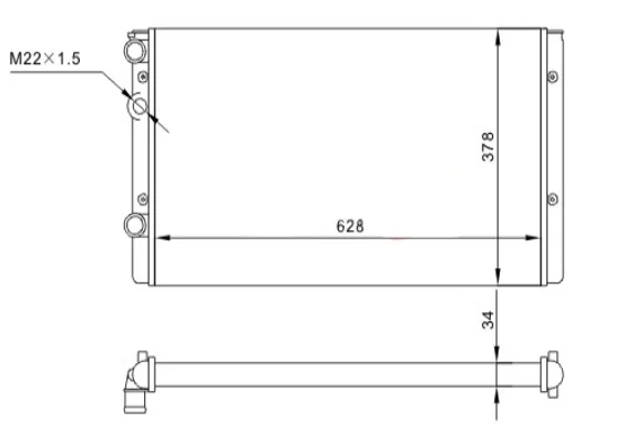 CHLADIČ POLO 1.3,1.6I 94- HART 602108 – OE 6N0.121.253M