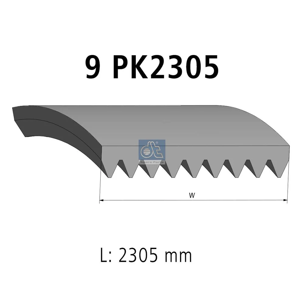 ozubený klínový řemen DT Spare Parts 4.81704