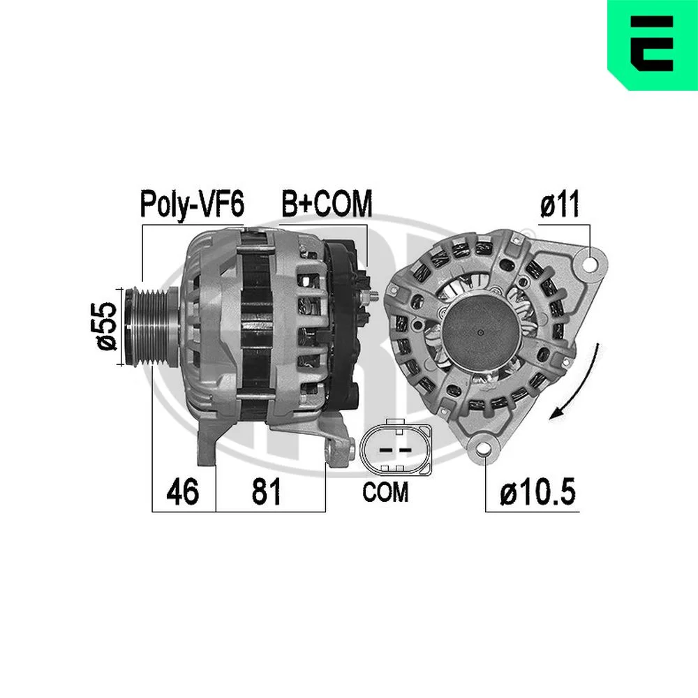 generátor ERA 209543A – OE 5801580939