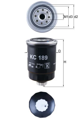 Palivový filtr MAHLE KC189