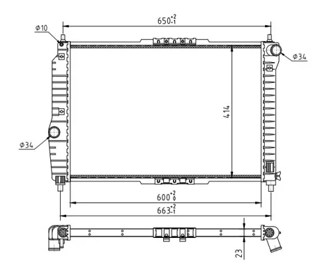 CHLADIČ AVEO 1.4 16V 03- HART 608099