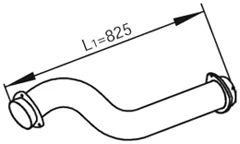 Výfuková trubka DINEX 82165 – OE 3953590