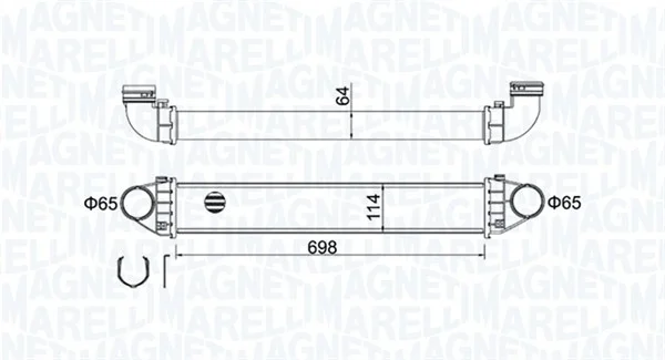 Chladič turba MAGNETI MARELLI 351319204210 Chladič turba MAGNETI MARELLI 351319204210
