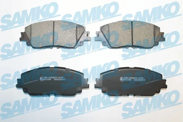 Sada brzdových destiček, kotoučová brzda SAMKO 5SP2117