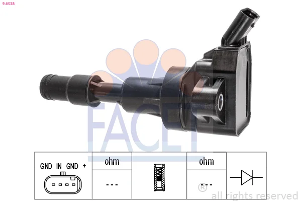 Zapalovací cívka FACET 9.6538 – OE 27301-04110 Zapalovací cívka FACET 9.6538 – OE 27301-04110