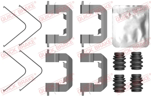 Sada příslušenství, obložení kotoučové brzdy QUICK BRAKE 109-0123 Sada příslušenství, obložení kotoučové brzdy QUICK BRAKE 109-0123