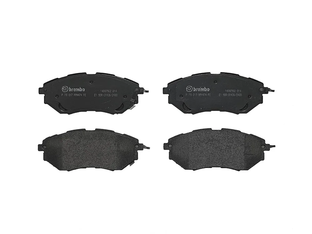 Sada brzdových destiček, kotoučová brzda BREMBO P78017X