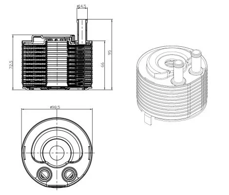 Olejový chladič, motorový olej NRF 31819 – OE 213055X00A Olejový chladič, motorový olej NRF 31819 – OE 213055X00A