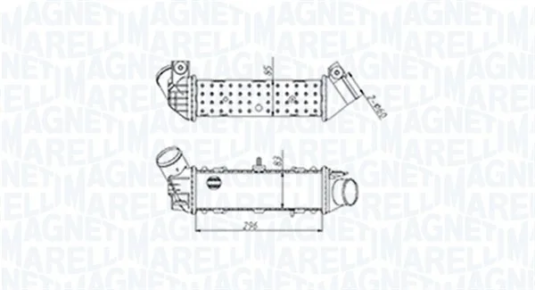 Chladič turba MAGNETI MARELLI 351319204490 Chladič turba MAGNETI MARELLI 351319204490
