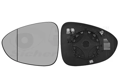 Sklo do zrcátka, vnější zrcátko VAN WEZEL 3872837 Sklo do zrcátka, vnější zrcátko VAN WEZEL 3872837