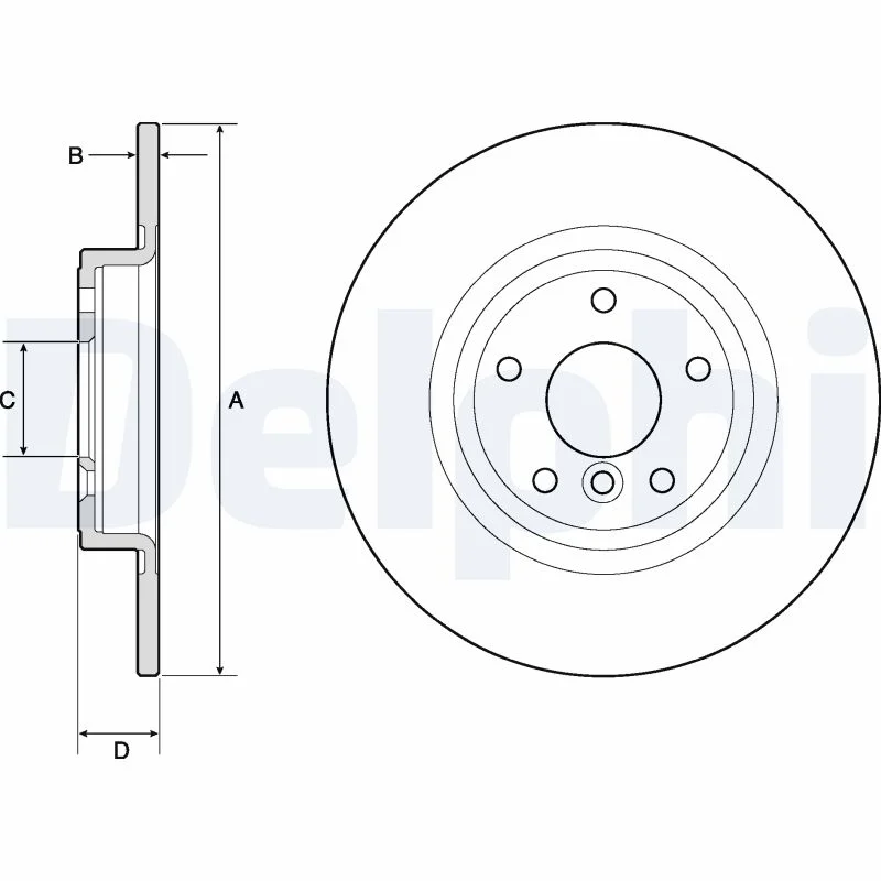 Brzdový kotouč DELPHI BG4766C – OE T4N1742