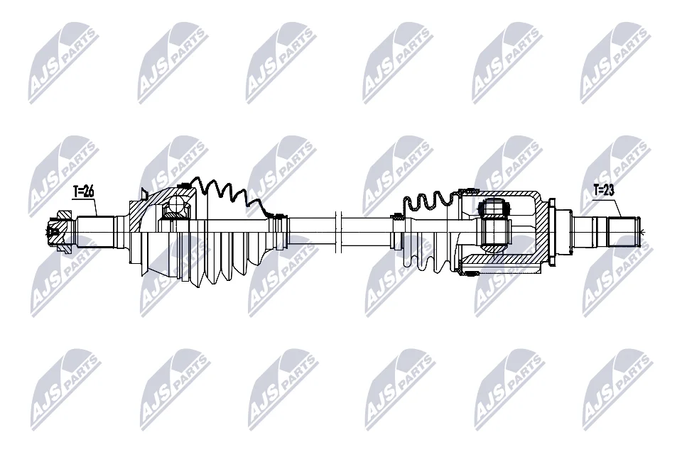 Hnací hřídel NTY NPW-BM-203 – OE 31607574871 Hnací hřídel NTY NPW-BM-203 – OE 31607574871