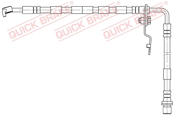 Brzdová hadice QUICK BRAKE 50.893 Brzdová hadice QUICK BRAKE 50.893