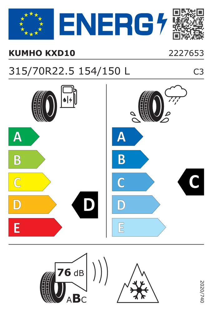 315/70R22.5 CKU KXD10 KUMHO 315/70R22.5CKUKXD10