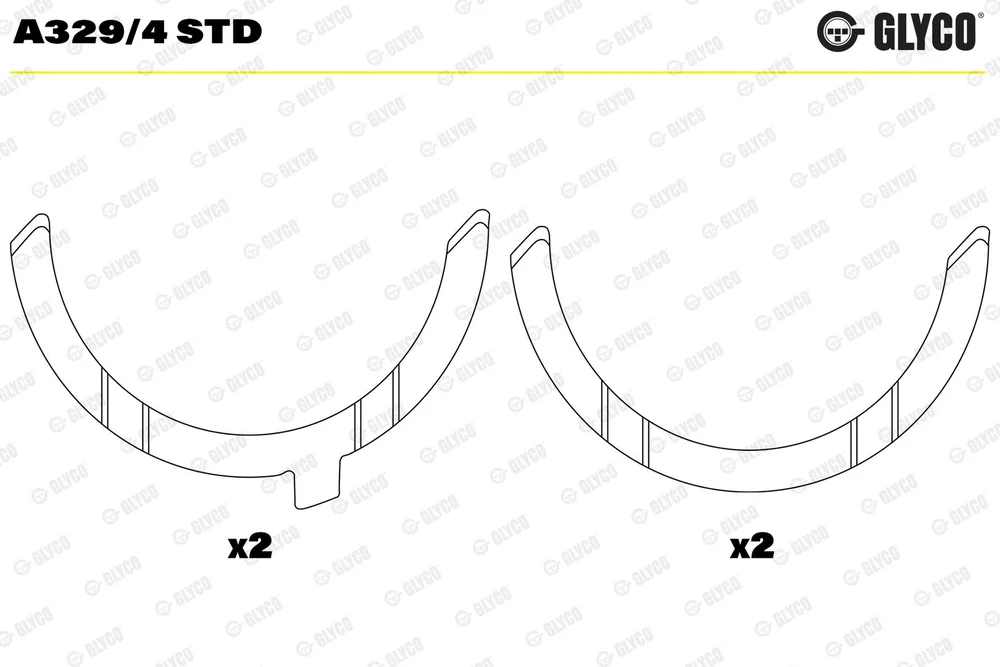 Distanční kotouč, kliková hřídel GLYCO A329/4STD
