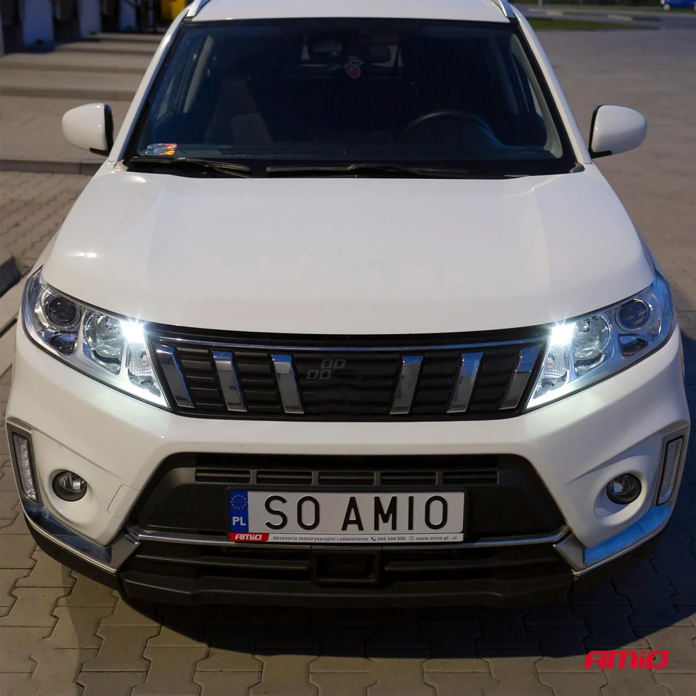 ZAROWKA LED 12V W5W 1W BIALA 21XSMD AMIO 01093 - Obrázek 2