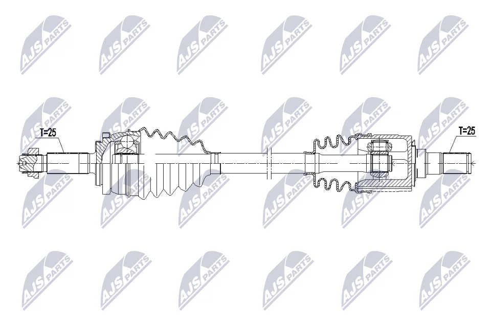 Hnací hřídel NTY NPW-KA-410 – OE 49500-G6400