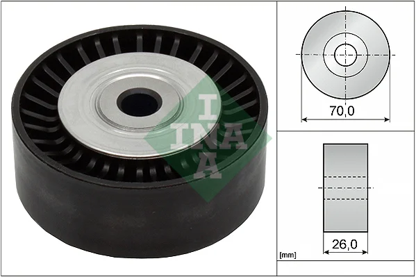 Vratná/vodicí kladka, klínový žebrový řemen Schaeffler INA 532053310 Vratná/vodicí kladka, klínový žebrový řemen Schaeffler INA 532053310