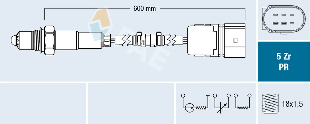 Lambda sonda FAE 75042 – OE 036906262G Lambda sonda FAE 75042 – OE 036906262G