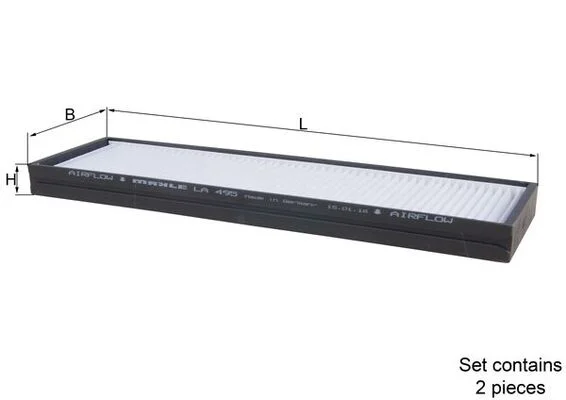 Filtr, vzduch v interiéru KNECHT LA495/S Filtr, vzduch v interiéru KNECHT LA495/S