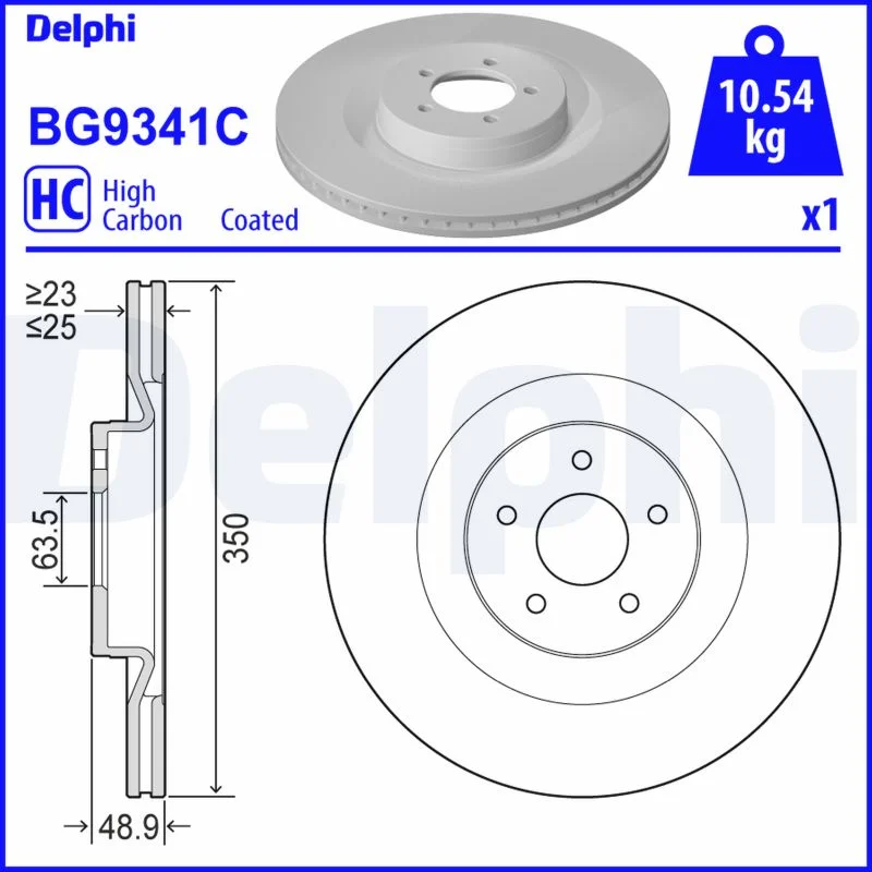 Brzdový kotouč DELPHI BG9341C