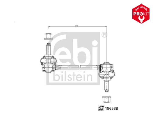 Tyč/vzpěra, stabilizátor FEBI BILSTEIN 196538 Tyč/vzpěra, stabilizátor FEBI BILSTEIN 196538