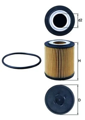 Olejový filtr KNECHT OX182D