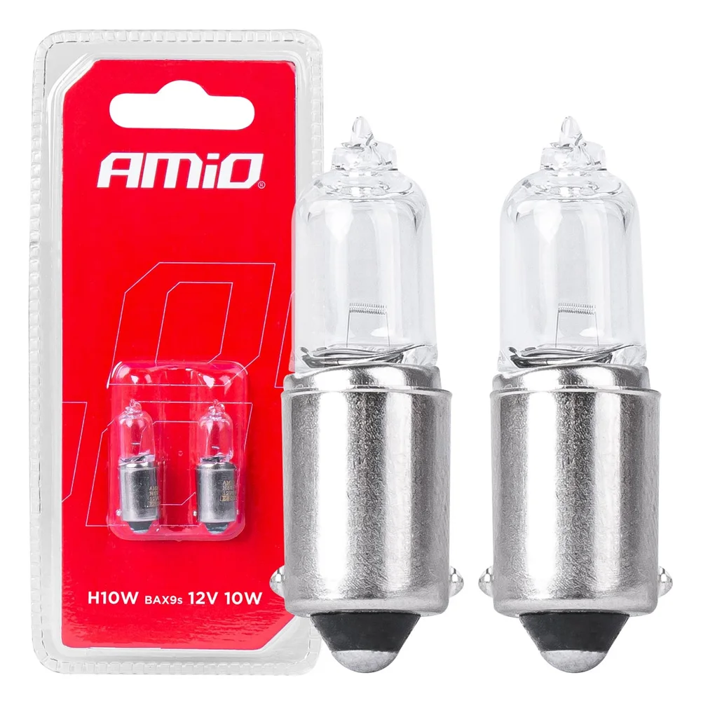 HALOGENOVÉ ŽÁROVKY H10W 12V 10W BAX9S 2S AMIO 03356