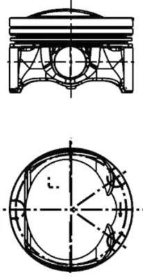 Píst KOLBENSCHMIDT 41509620