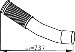 Výfuková trubka DINEX 54247 – OE 930.490.5419