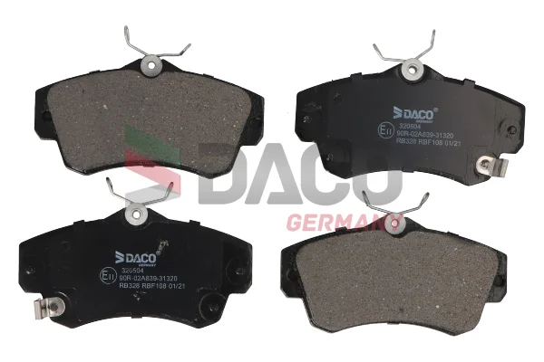 Sada brzdových destiček, kotoučová brzda DACO Germany 320504