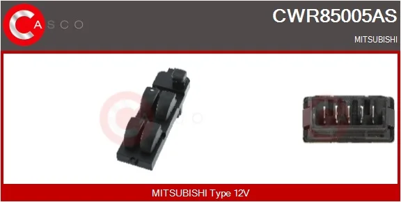 Spínač, zvedací zařízení oken CASCO CWR85005AS Spínač, zvedací zařízení oken CASCO CWR85005AS