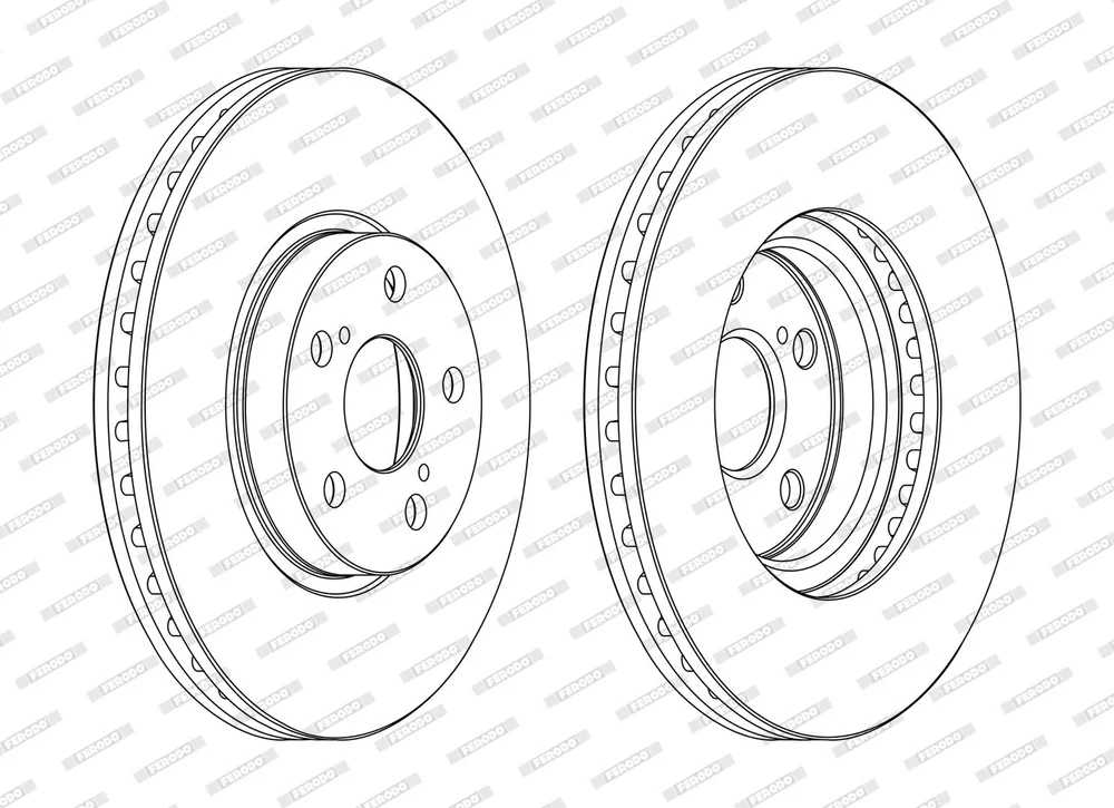 Brzdový kotouč FERODO DDF1508C – OE 4351205040