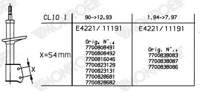 Tlumič pérování Starline TLA31016.2 Tlumič pérování Starline TLA31016.2