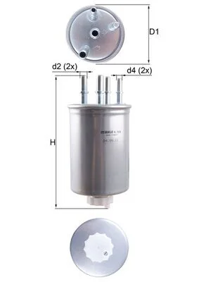 Palivový filtr KNECHT KL1026