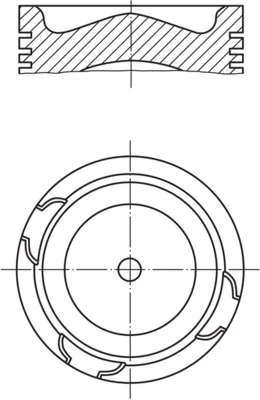 Píst MAHLE 2136800 – OE 1638356