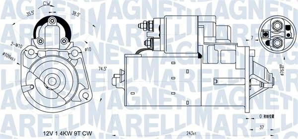 Startér MAGNETI MARELLI 063721398010