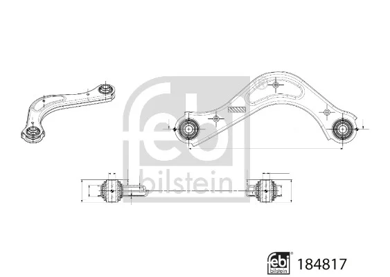 Řídicí páka, zavěšení kol FEBI BILSTEIN 184817 – OE 55120-J9500