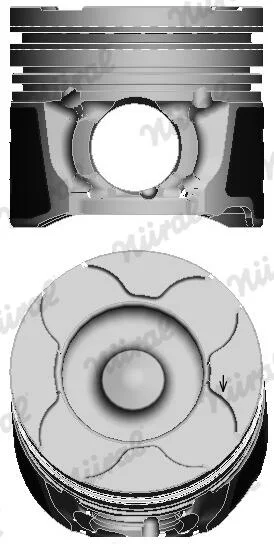 Píst NÜRAL 87-424008-00