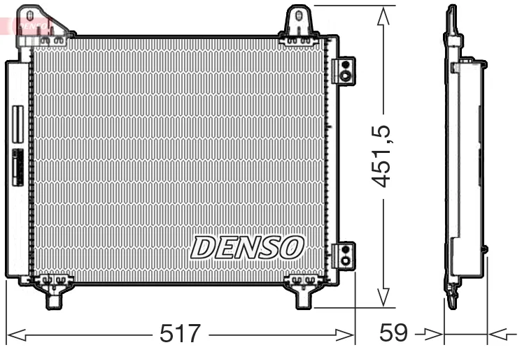 Kondenzátor, klimatizace DENSO DCN21035 – OE 9825359280