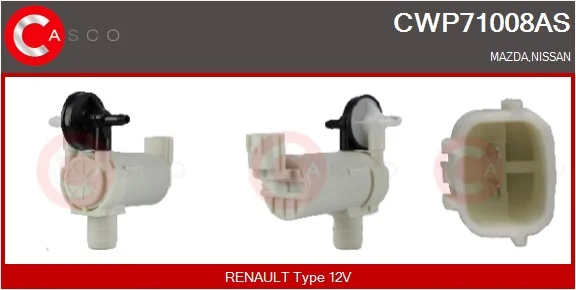 Vodní čerpadlo ostřikovače, čistění skel CASCO CWP71008AS Vodní čerpadlo ostřikovače, čistění skel CASCO CWP71008AS